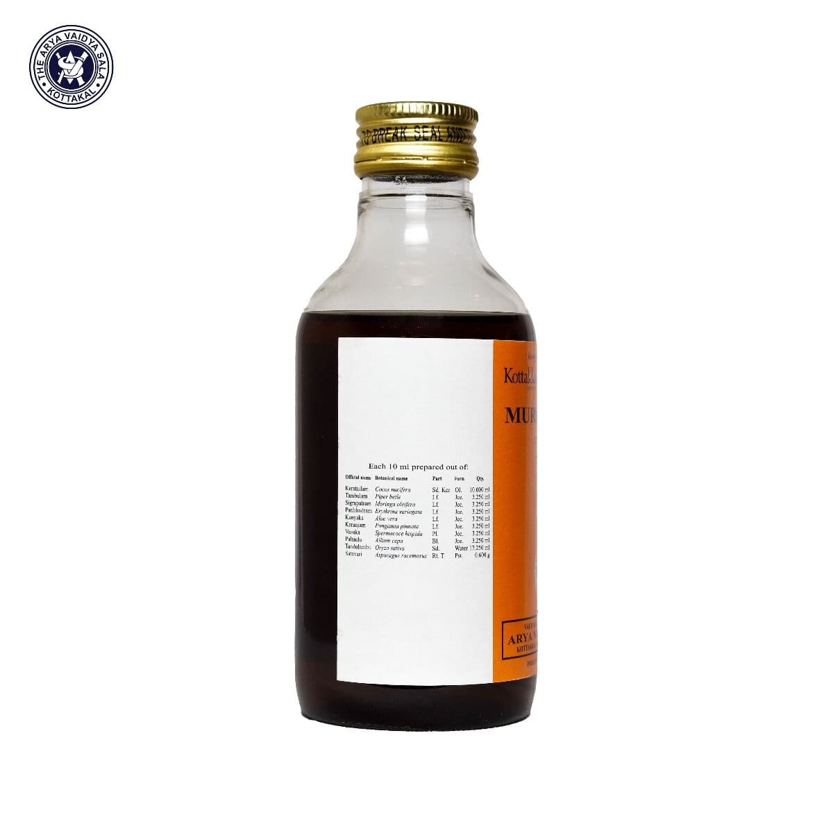 Kottakkal Arya Vaidya Sala Murivenna  — 200 ml