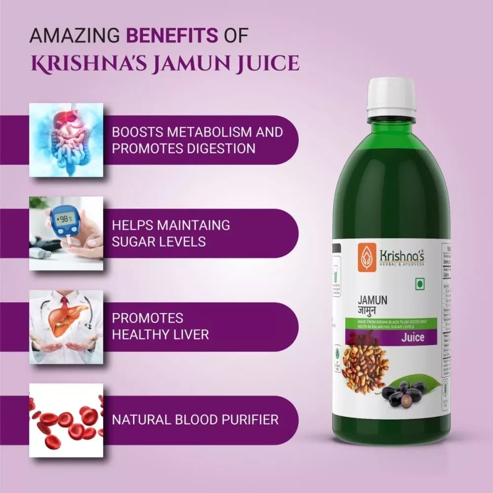 Krishna's Jamun Juice 500 ml benefits