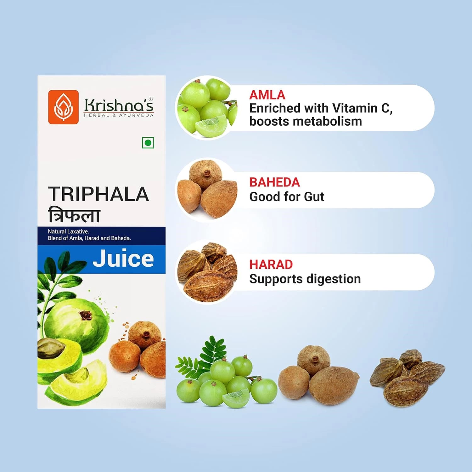 Krishna's Triphala Juice ingredients