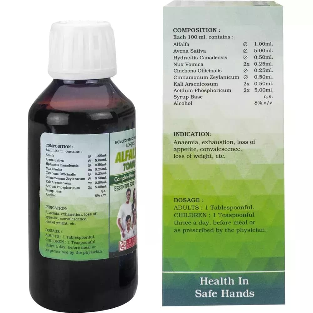 Lord's Alfalfa Tonic 115 ml Composition Info