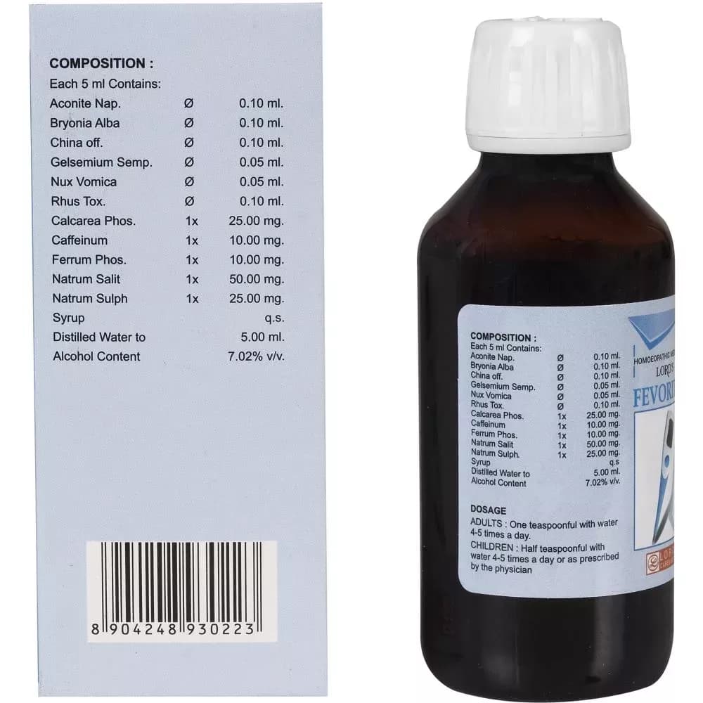 Lord's Fevorite Syrup 115 ml Composition Info