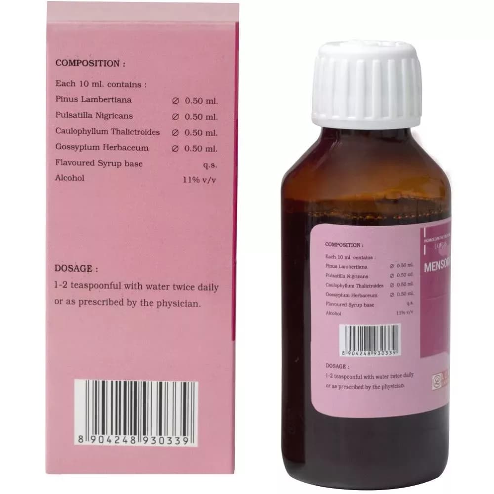 Lord's Mensorite Syrup 115 ml Composition Info