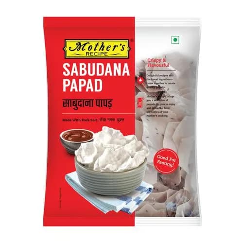 Mother's Recipe Papad Sabudana With Rock Salt