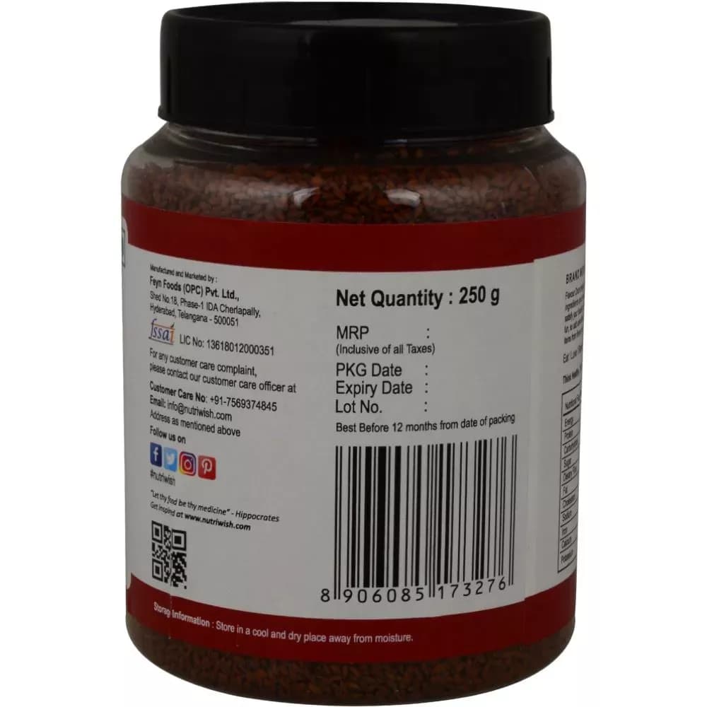 Nutriwish Halim Seeds 250 g Manufacturing Details
