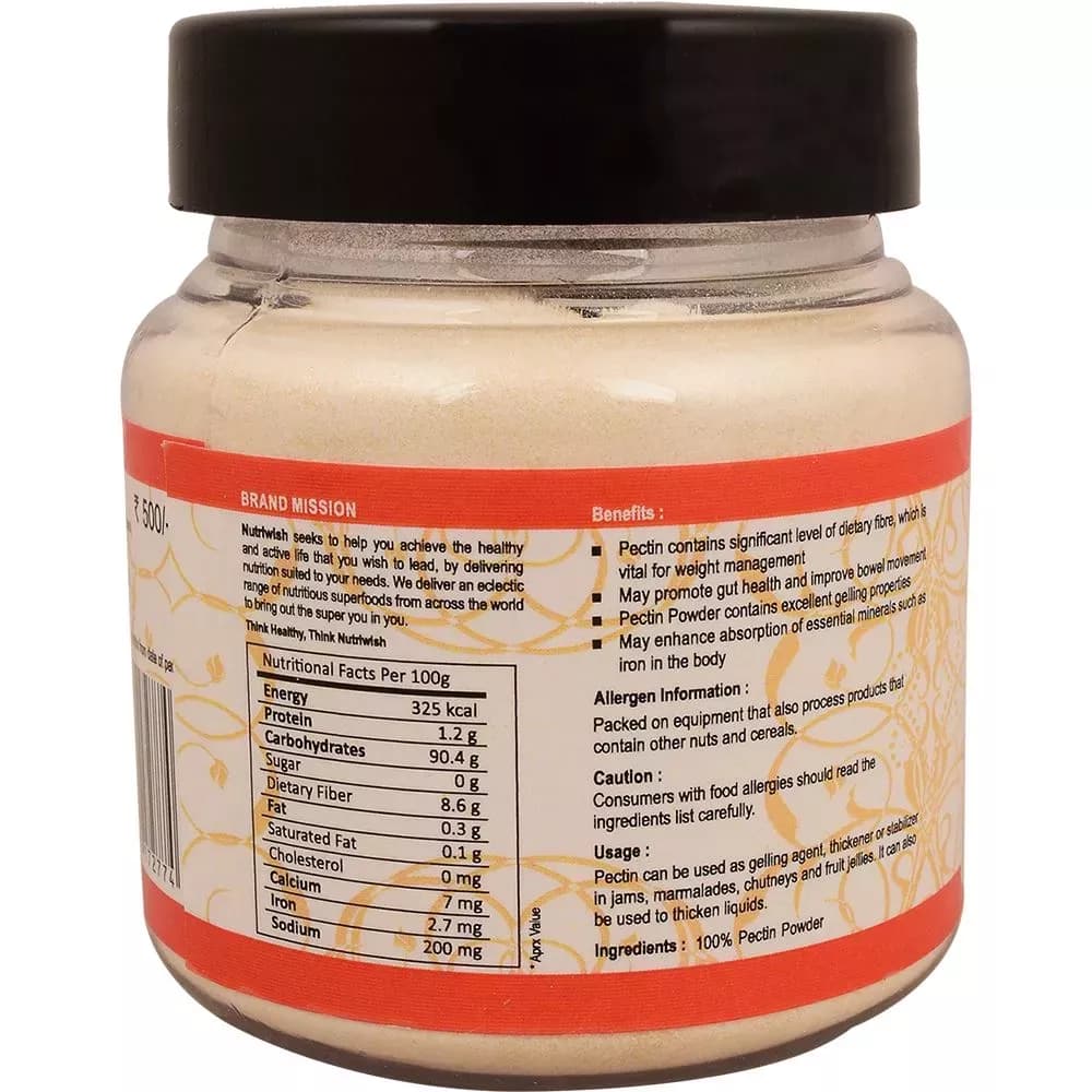 Nutriwish Pectin 150 g Nutrition Facts