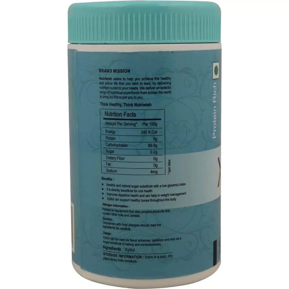 Nutriwish Xylitol 200 g nutrition facts