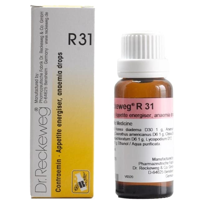 Dr. Reckeweg R31 Increases Appetite And Blood Supply Drop — 22 ml