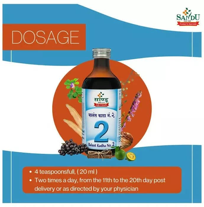 Sandu Balant Kadha No.2 200 ml Dosage