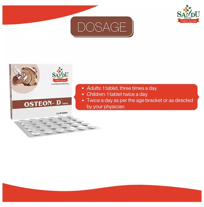 Sandu Osteon-D 60 Tablets Dosage Details 
