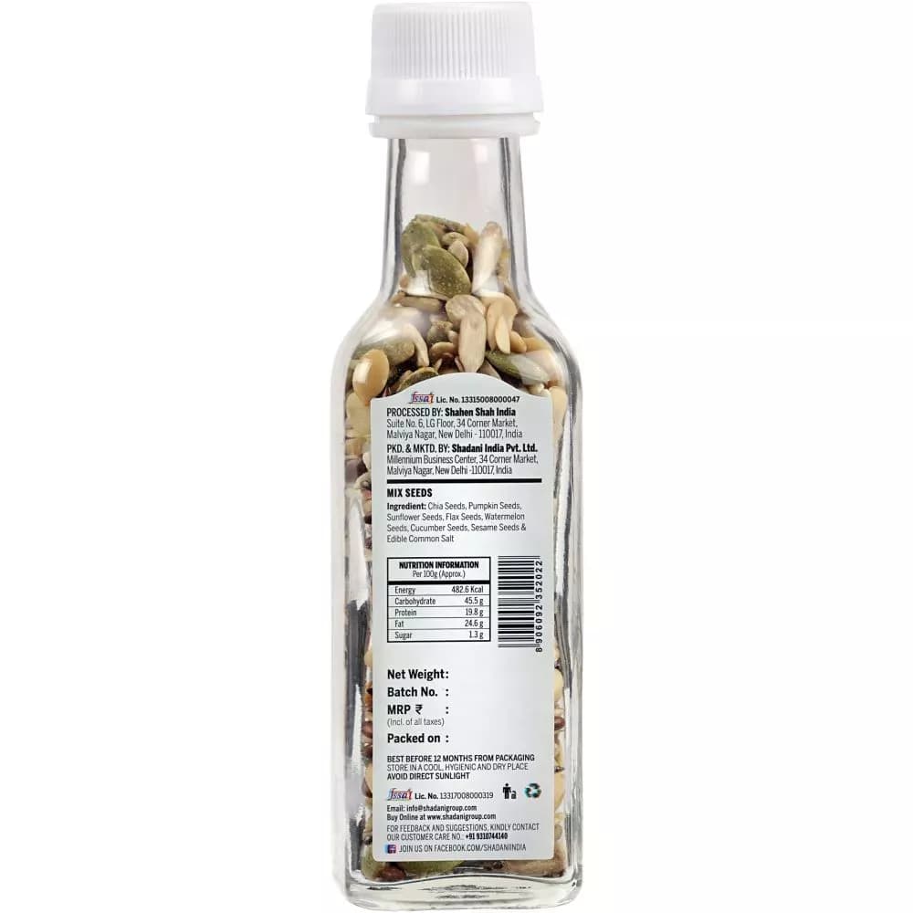 Shadani Talib Mix Seeds 60 g Nutrition Facts