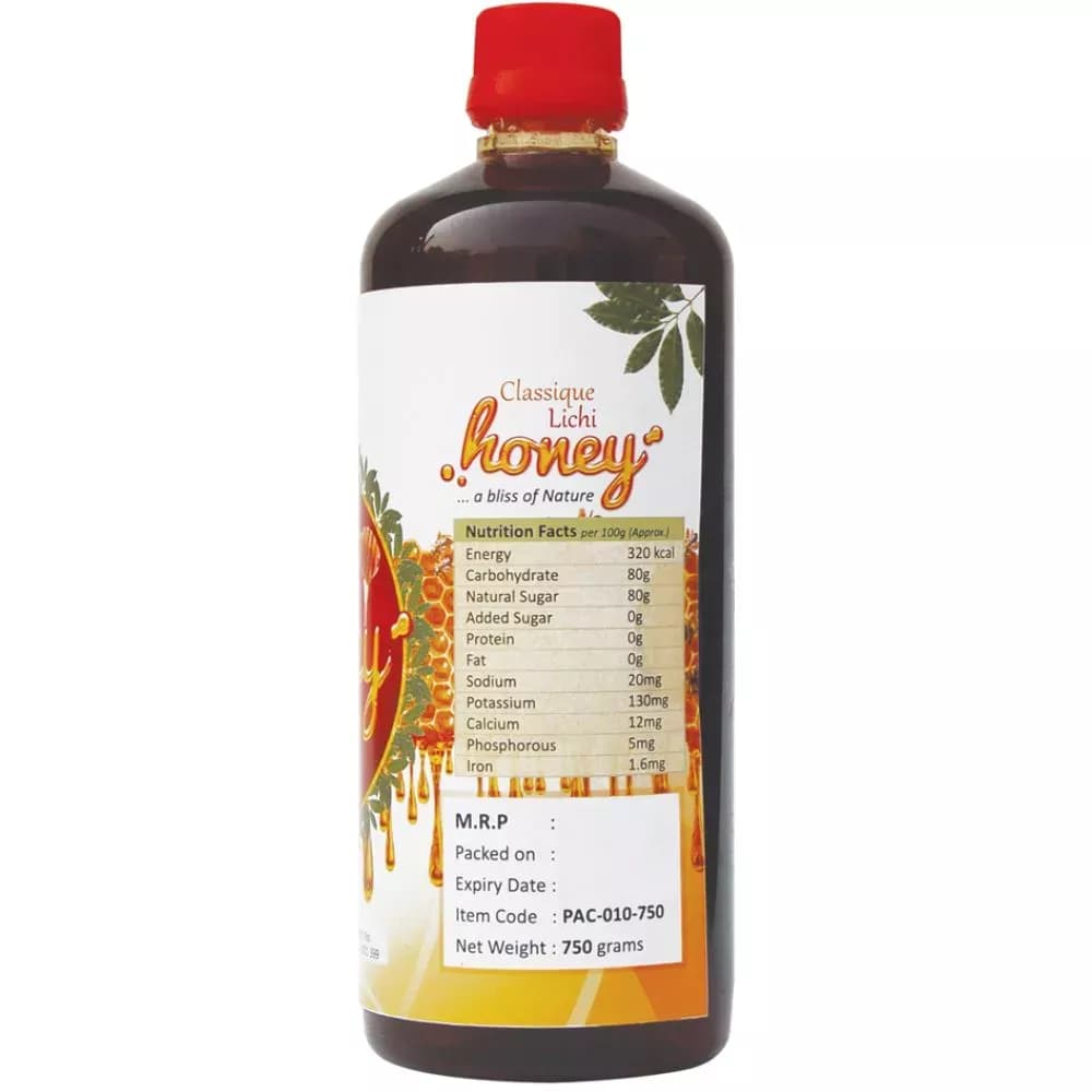 SKSB Natural Honey Lichi 750 g Nutrition Facts