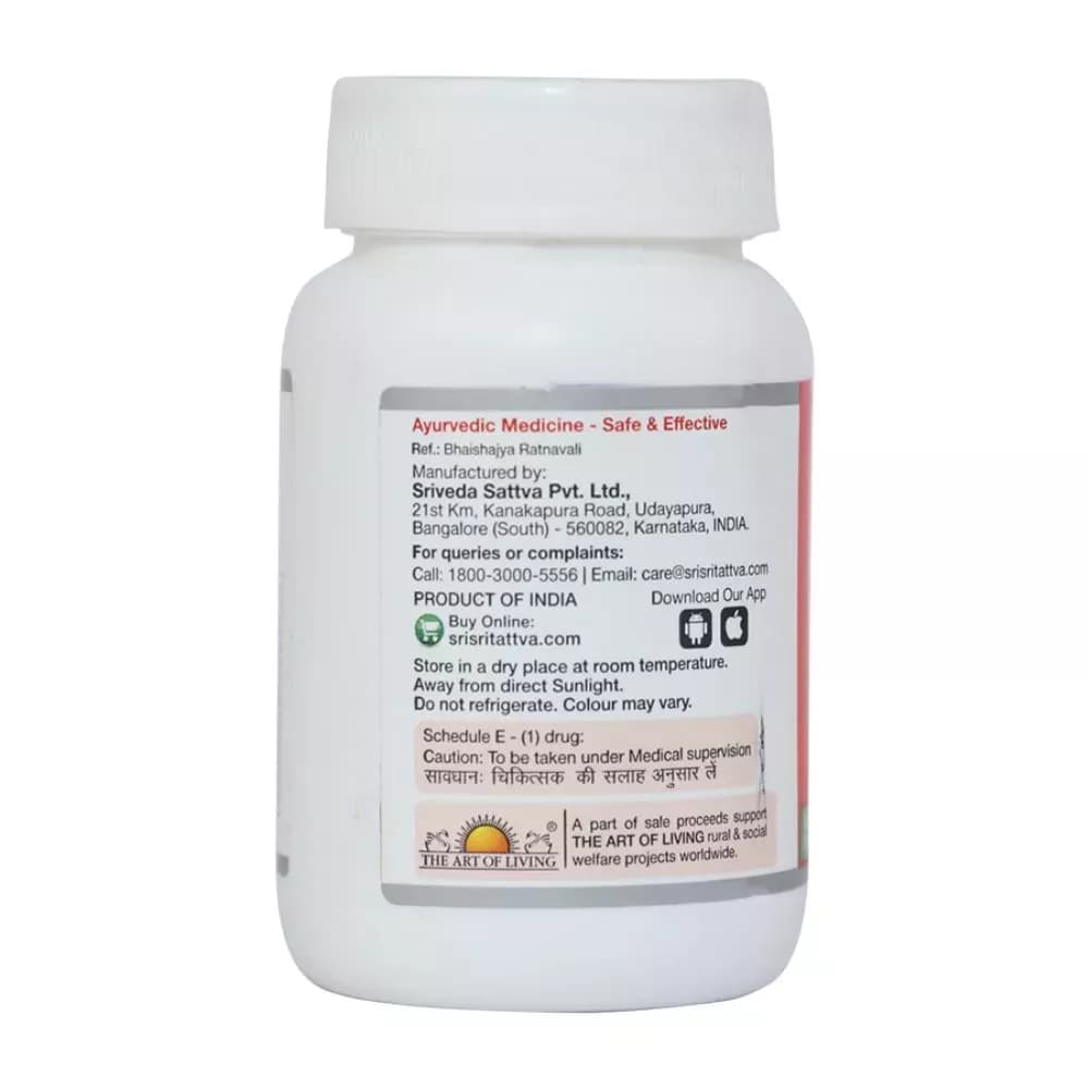 Sri Sri Tattva Sudarshan Vati manufacturing details
