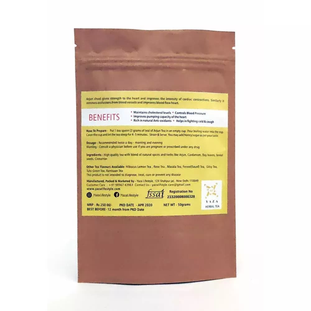 Yaza Arjuna Tea 50 g Benefits