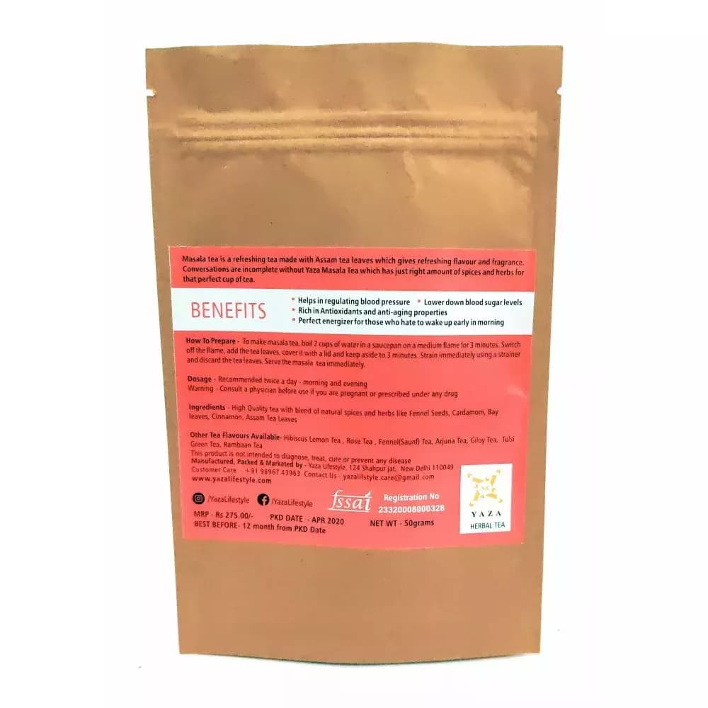 Yaza Masala Tea 50 g Benefits