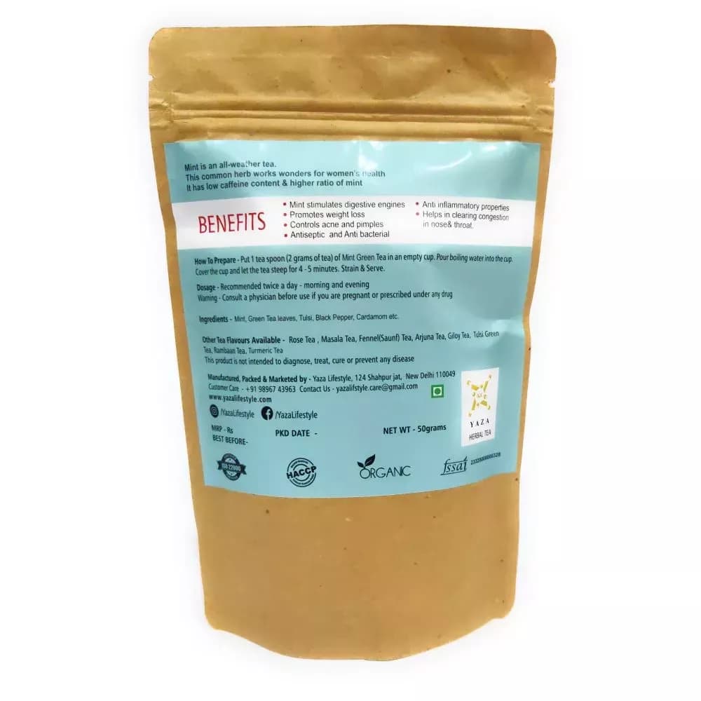 Yaza Mint Green Tea 50 g Benefits