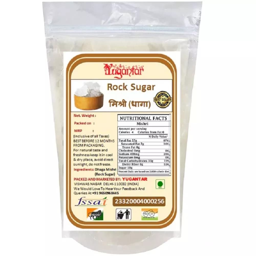 Yugantar Rock Sugar Nutrition Facts & Manufacturing Details