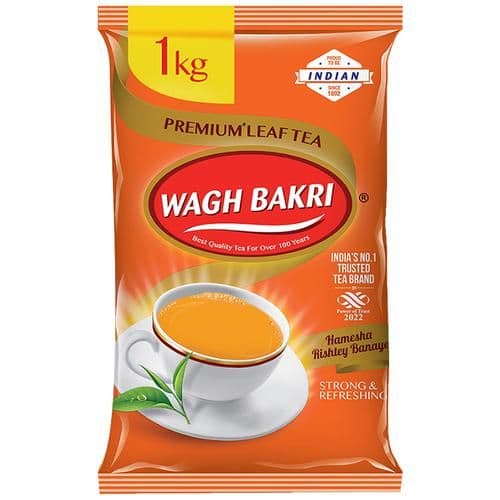 1 Kg Pouch Wagh Bakri Premium Leaf Tea Strong Refreshing ShopIndianProductsa