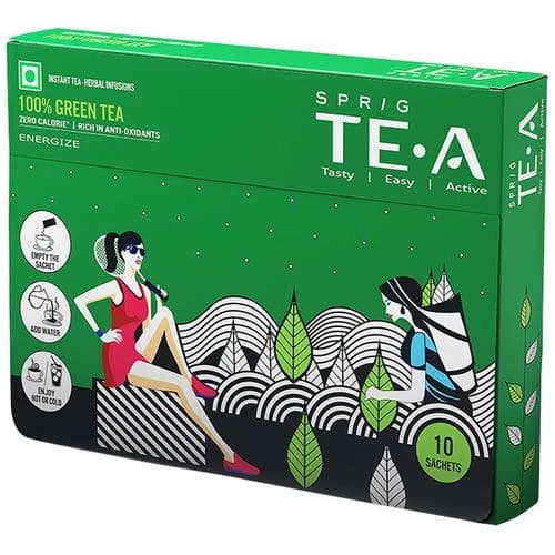 10 Pcs Carton Box Sprig Tea 100Percent Green Tea ShopIndianProductsa
