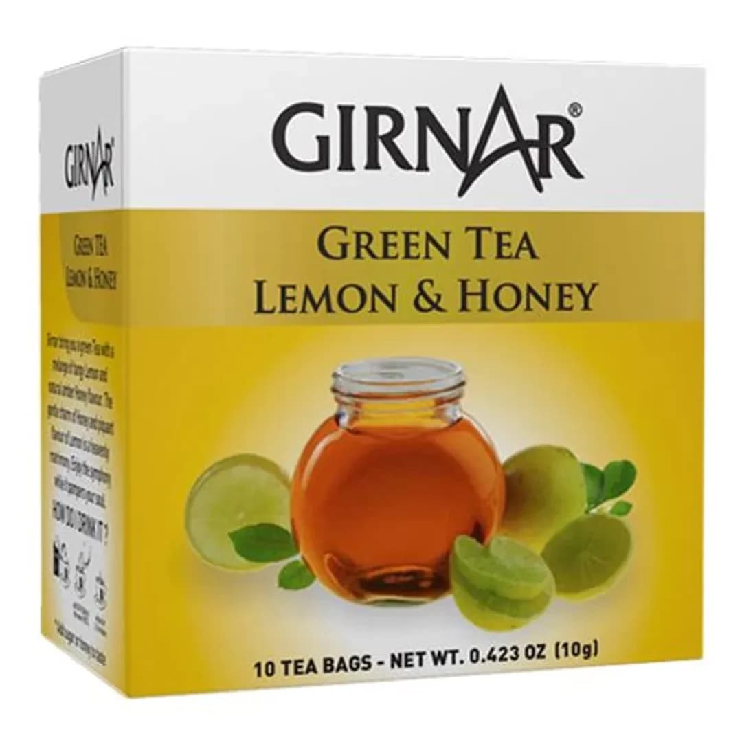 10 Pcs Girnar Green Tea Bag Lemon Honey ShopIndianProductsa