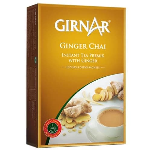 10 Pcs Girnar Instant Tea Premix With Ginger ShopIndianProductsa