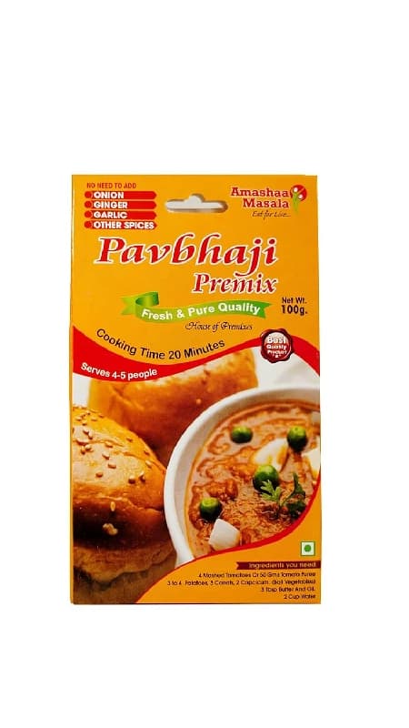 100 G Amashaa Masala Pav Bhaji Premix ShopIndianProductsa