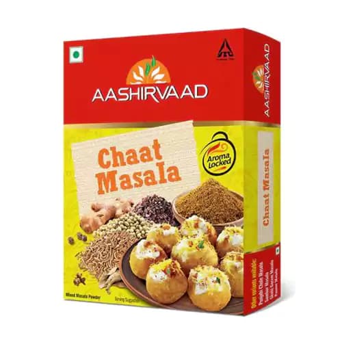 100 G Box Aashirvaad Chaat Masala Spice Blend For Papdi ShopIndianProductsa