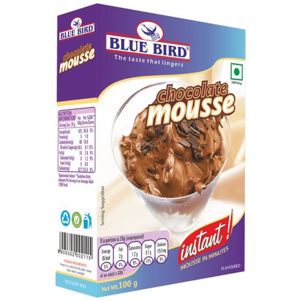 100 G Box Blue Bird Instant Chocolate Mousse ShopIndianProductsa