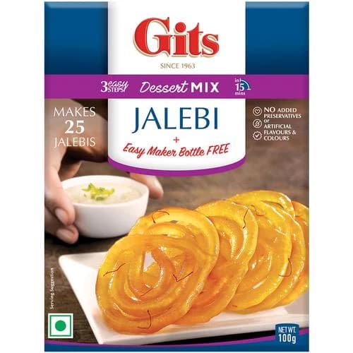 100 G Carton Gits Dessert Mix Jalebi With Maker ShopIndianProductsa