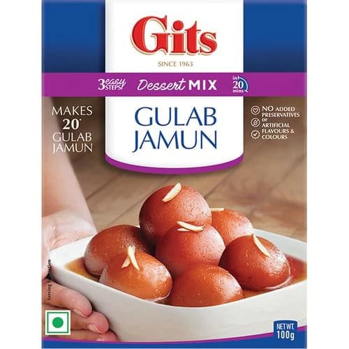 100 G Gits Dessert Mix Gulab Jamun ShopIndianProductsa