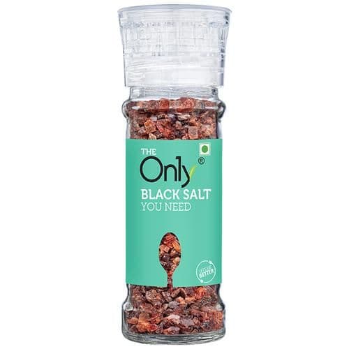 100 G Glass Bottle On1Y Black Salt Grinder ShopIndianProductsa