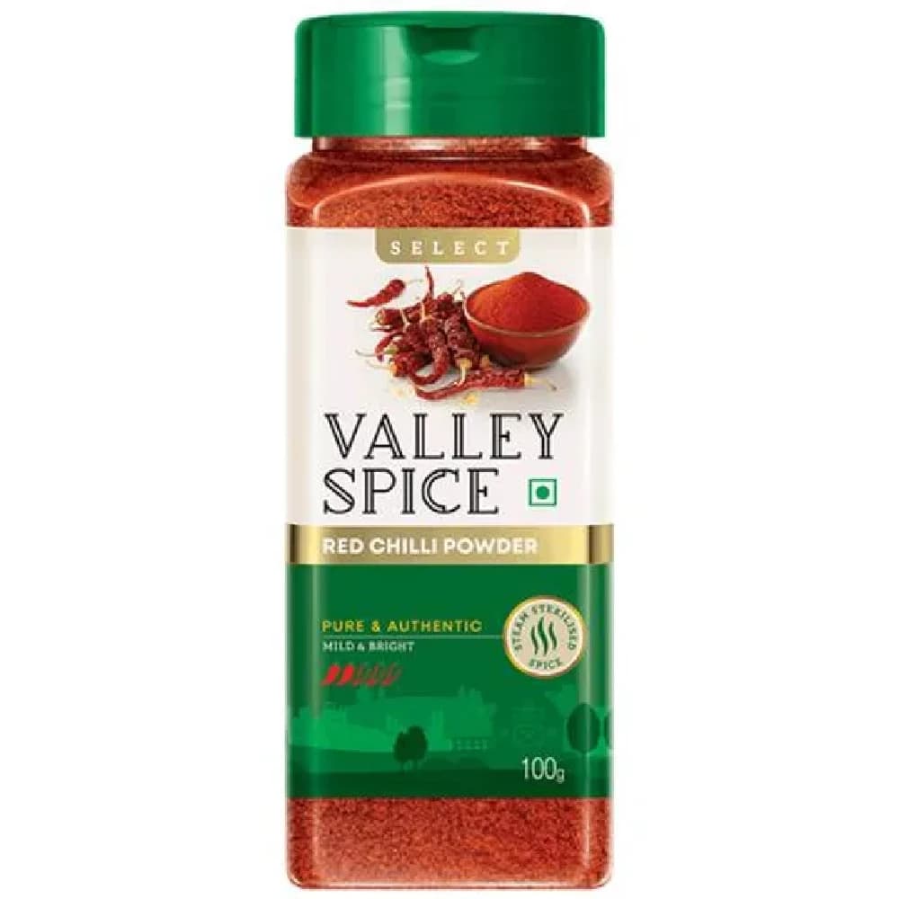 100 G Pet Bottle Valley Spice Select Red Chilli Powder Menasina Pudi ShopIndianProductsa