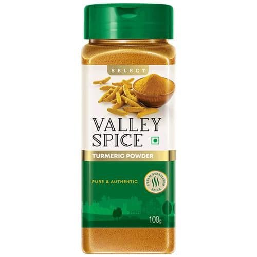 100 G Pet Bottle Valley Spice Select Turmeric Powder Arisina Pudi ShopIndianProductsa