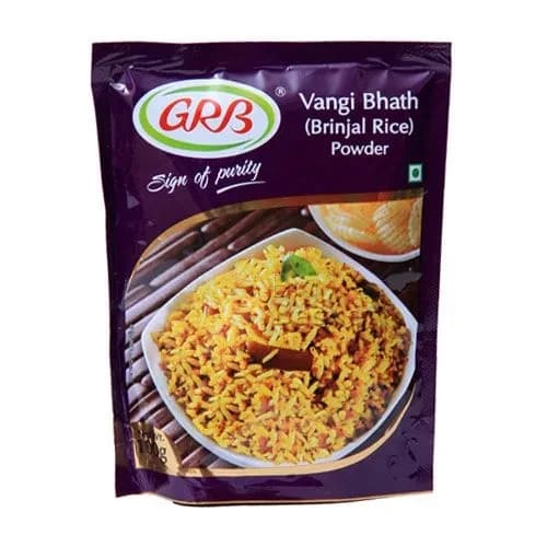 100 G Pouch Grb Vangi Bhath Brinjal Rice Powder ShopIndianProductsa