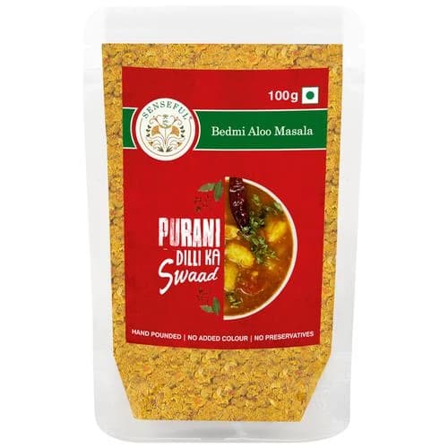 100 G Pouch Senseful Bedmi Aloo Masala Hand Pounded ShopIndianProductsa