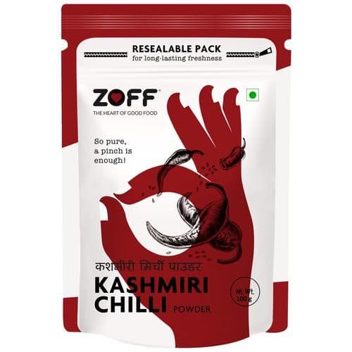 100 G Pouch Zoff Kashmiri Red Chilli Powder High Quality Flavour ShopIndianProductsa