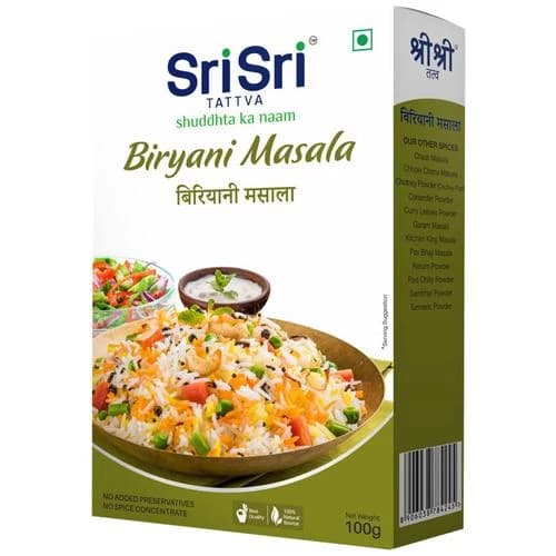 100 G Sri Sri Tattva Biryani Masala Enhance Flavour ShopIndianProductsa