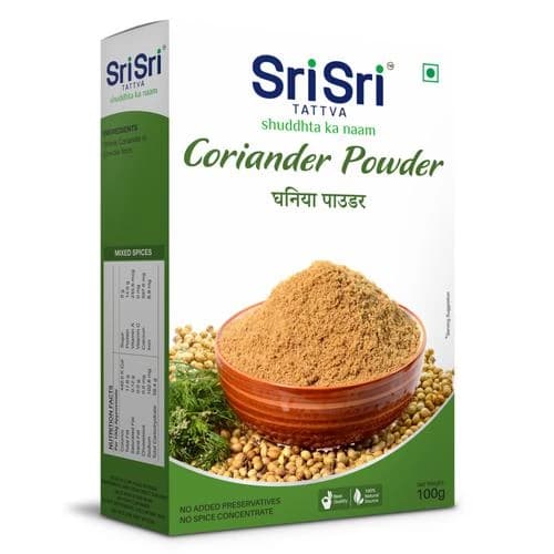 100 G Sri Sri Tattva Coriander Powder ShopIndianProductsa