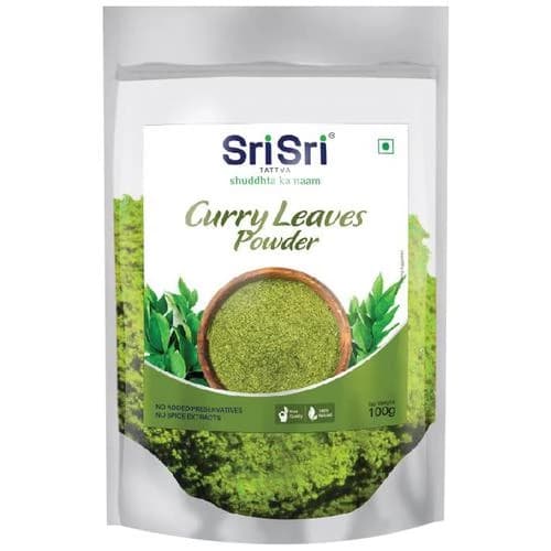 100 G Sri Sri Tattva Curry Leaves Powder ShopIndianProductsa