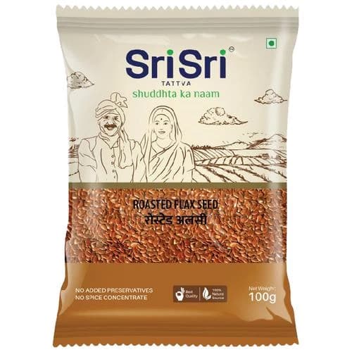 100 G Sri Sri Tattva Flaxseed Roasted ShopIndianProductsa