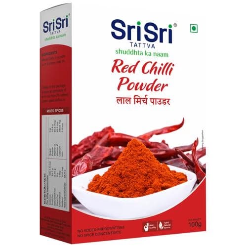 100 G Sri Sri Tattva Red Chilli Powder ShopIndianProductsa