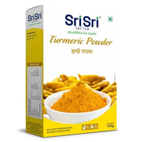 100 G Sri Sri Tattva Turmeric Powder ShopIndianProductsa
