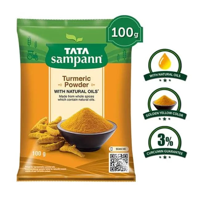 100 G Tata Sampann Turmeric Powder Arisina Pudi ShopIndianProductsa