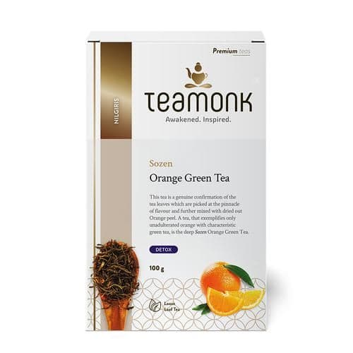 100 G Teamonk Nilgiris Green Tea Sozen Orange ShopIndianProductsa