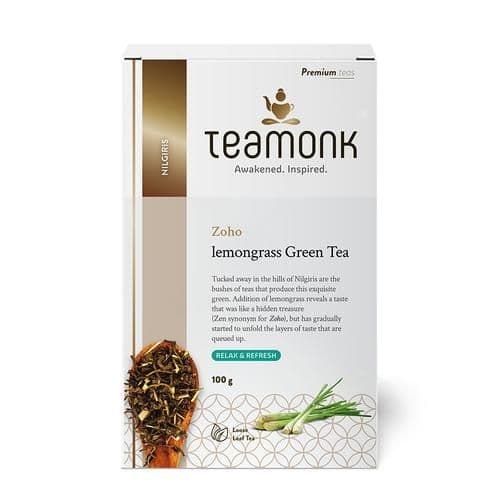 100 G Teamonk Nilgiris Green Tea Zoho Lemongrass ShopIndianProductsa