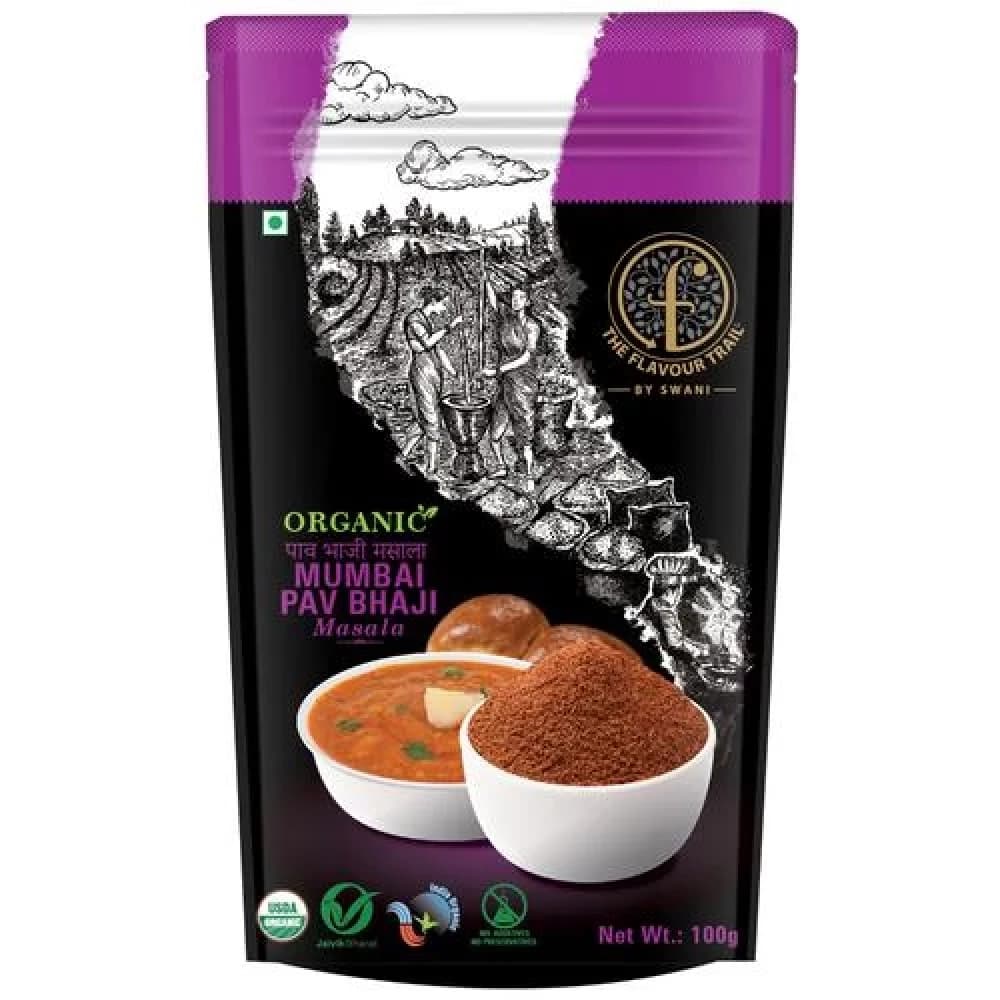 100 G The Flavour Trail By Swani Mumbai Pav Bhaji Masala No Additives Preservatives ShopIndianProductsa