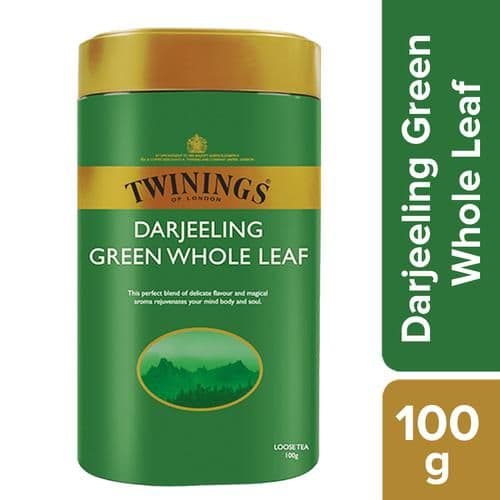 100 G Twinings Darjeeling Green Tea Whole Leaf ShopIndianProductsa