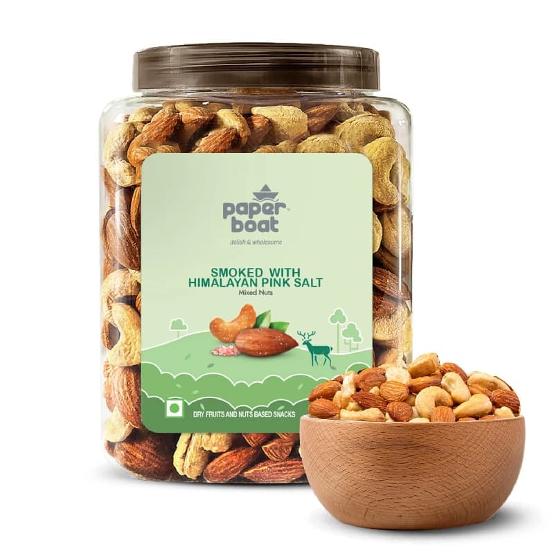 Paper Boat Premium Smoked and Roasted Nuts with Himalayan Pink Salt — 1000 g