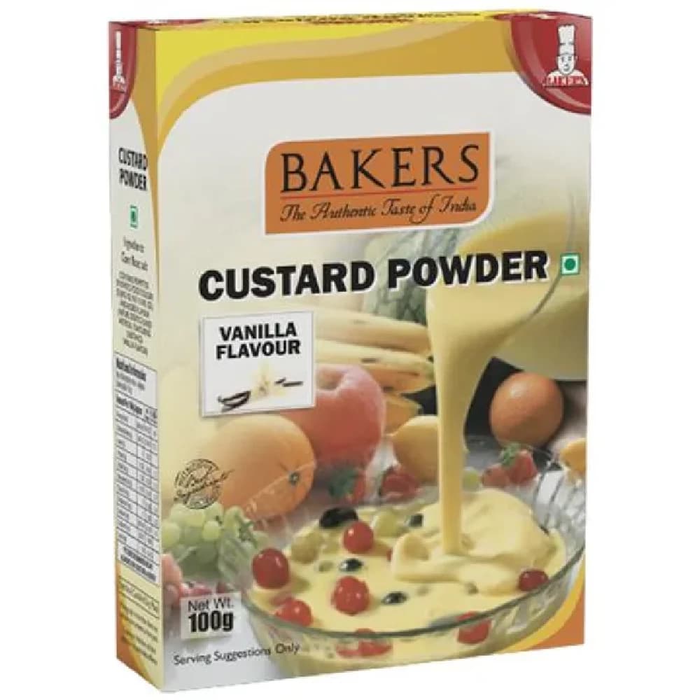 100G Box Bakers Custard Powder Vanilla Flavour ShopIndianProductsa