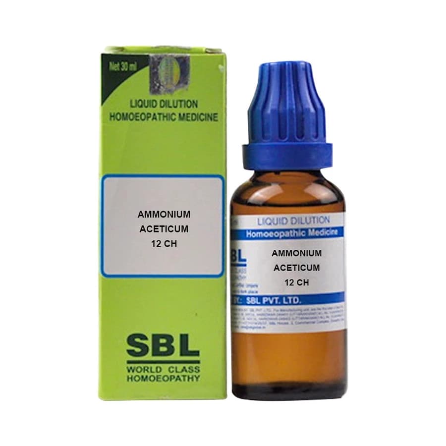 SBL Ammonium Aceticum Dilution — 30 ml / 12 CH