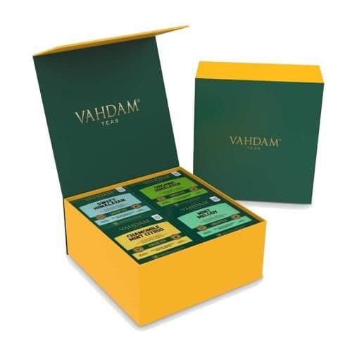 120 G 60 Pyramid Bags X 2 G Each Vahdam Organic Green Tea Wellness Kit 20 Days Fitness Kit ShopIndianProductsa